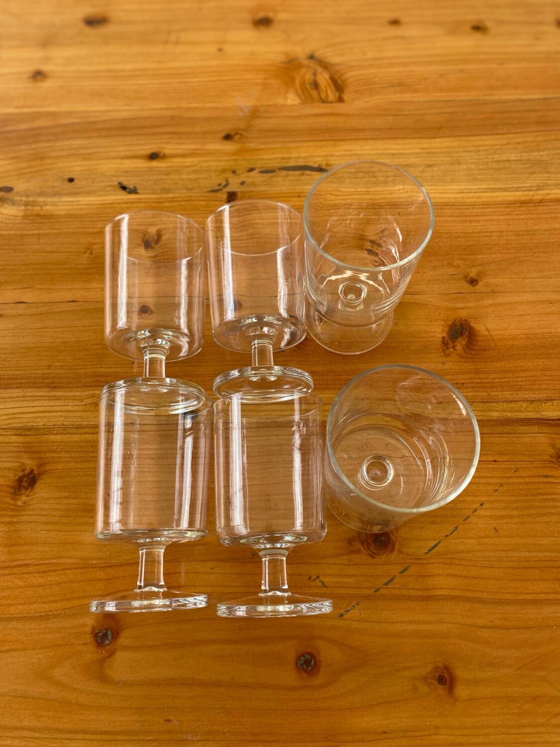 Luminarc stemmed glasses