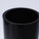 Black glass vase