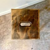 Solid wood stool