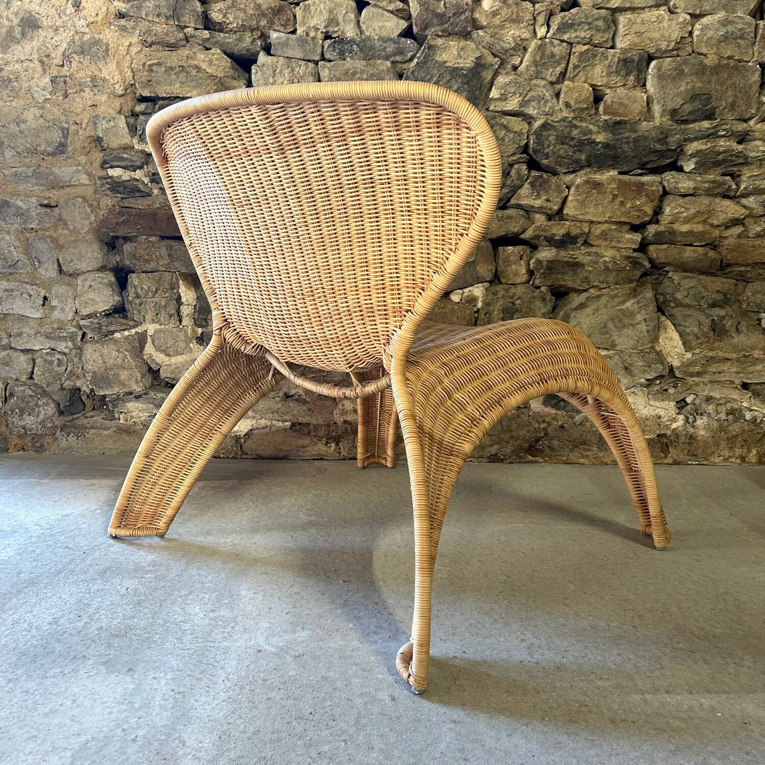 Pair of “gulte” rattan armchairs by ikea 1990