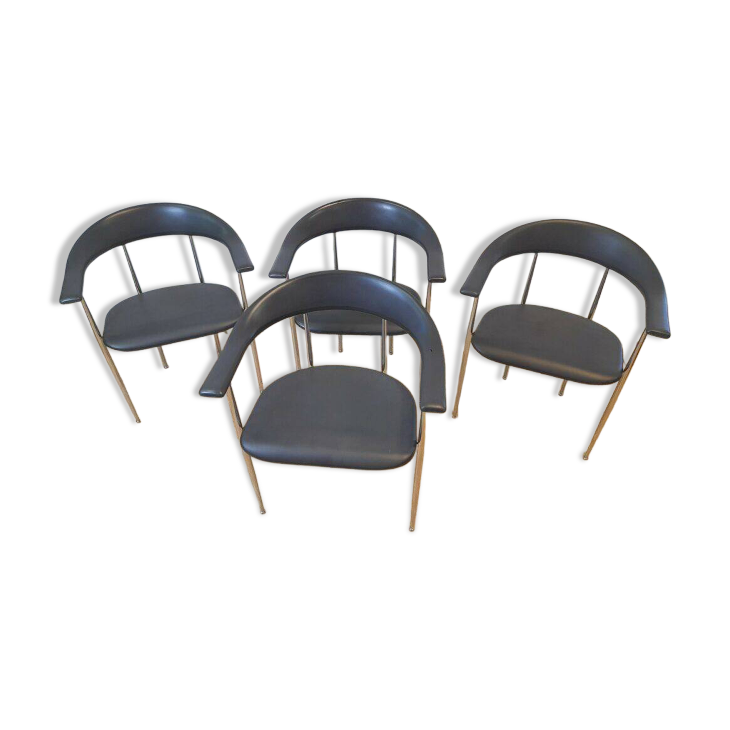 Set of 4 Fasem P40 dining chairs