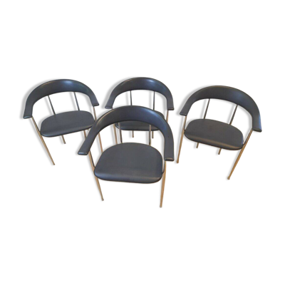 4 chaises de salle à manger Fasem P40