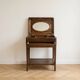 Art Deco wooden dressing table with mirror