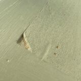 Patinated green baluster table