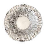 Coupe ronde décorative en métal argenté australien