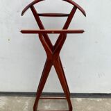 Valet de chambre en acajou et laiton pour Fratelli Reguitti, 1960