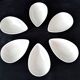 6 white Limoges porcelain avocado bowls