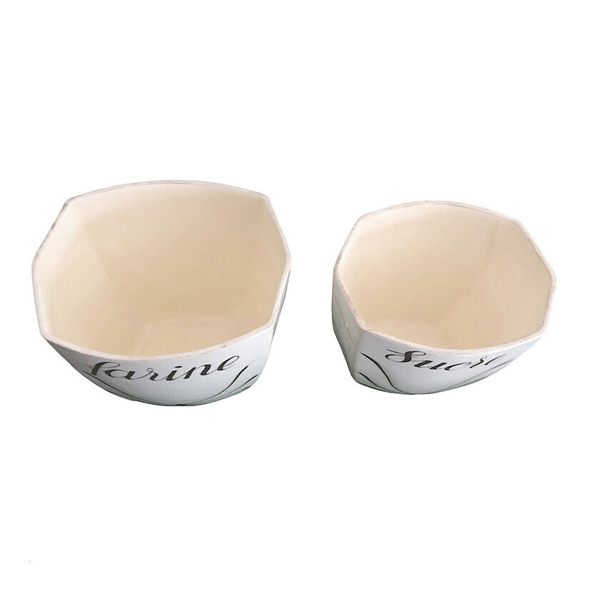 Duo of pots in faience