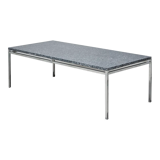 Table basse en granite et acier chromé, Danois