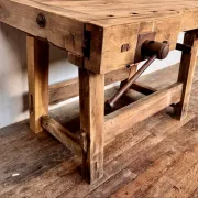 Old small carpenter's workbench from the 1920s.