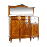 French Mahogany Buffet with Mirror, Late 19th Century