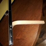 Paire d'étagères en formica jaune vintage
