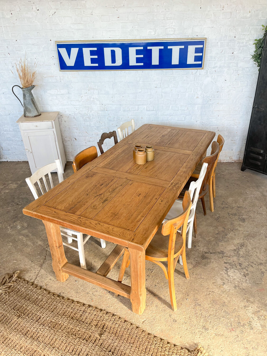 Old oak farmhouse table