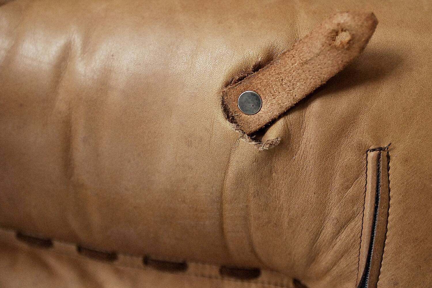 Vintage Mid-Century German Modern Leather Swivel Chairs by Carl Straub