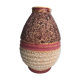 Vase boule Odyv céramique rose violet décoration années 70 vintage