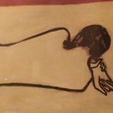 Nude paper print by sanyo entitled agnes