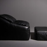Armchair and Ottoman Cinna model Plumy made for Ligne Roset