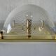 Pair of wall lights or flush mounts in plexiglass by Leola, 1970s, Germany.