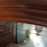 Retro cherry marble wood dressing table