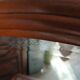 Retro cherry wood marble hairdresser