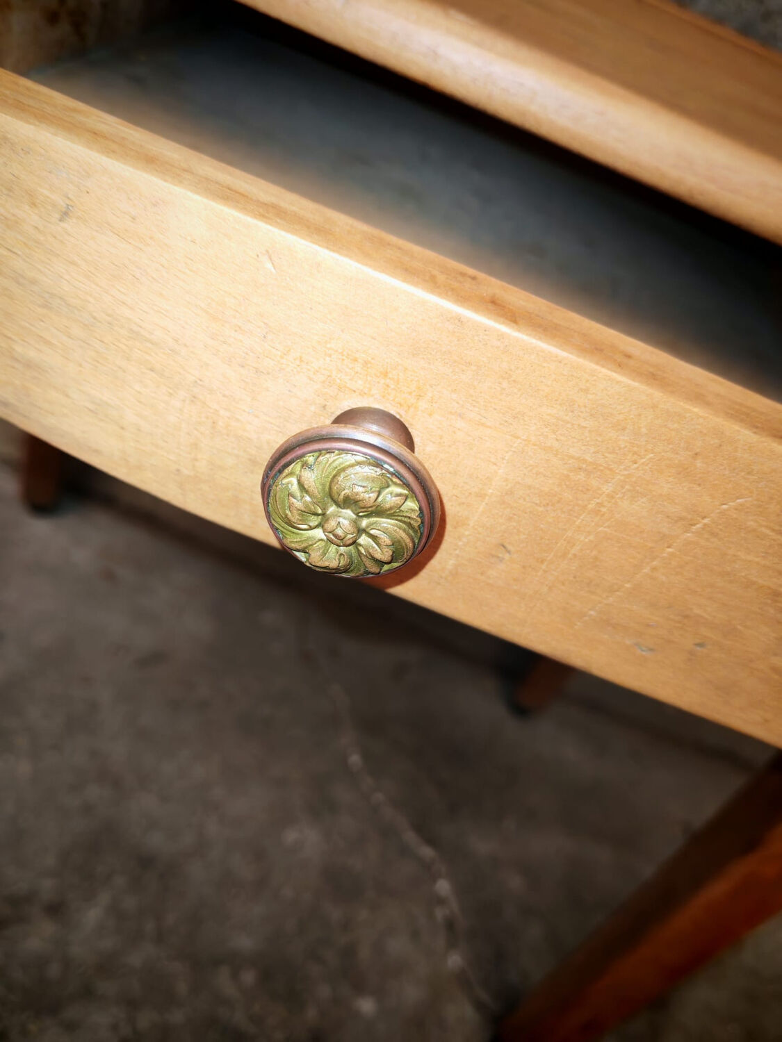 Small children's desk or side table.