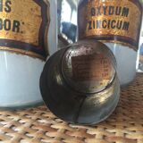 Two old pharmacy jars