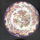 Set of 3 Antique Sarreguemines Dessert Plates: Hand-Painted Floral Ceramic