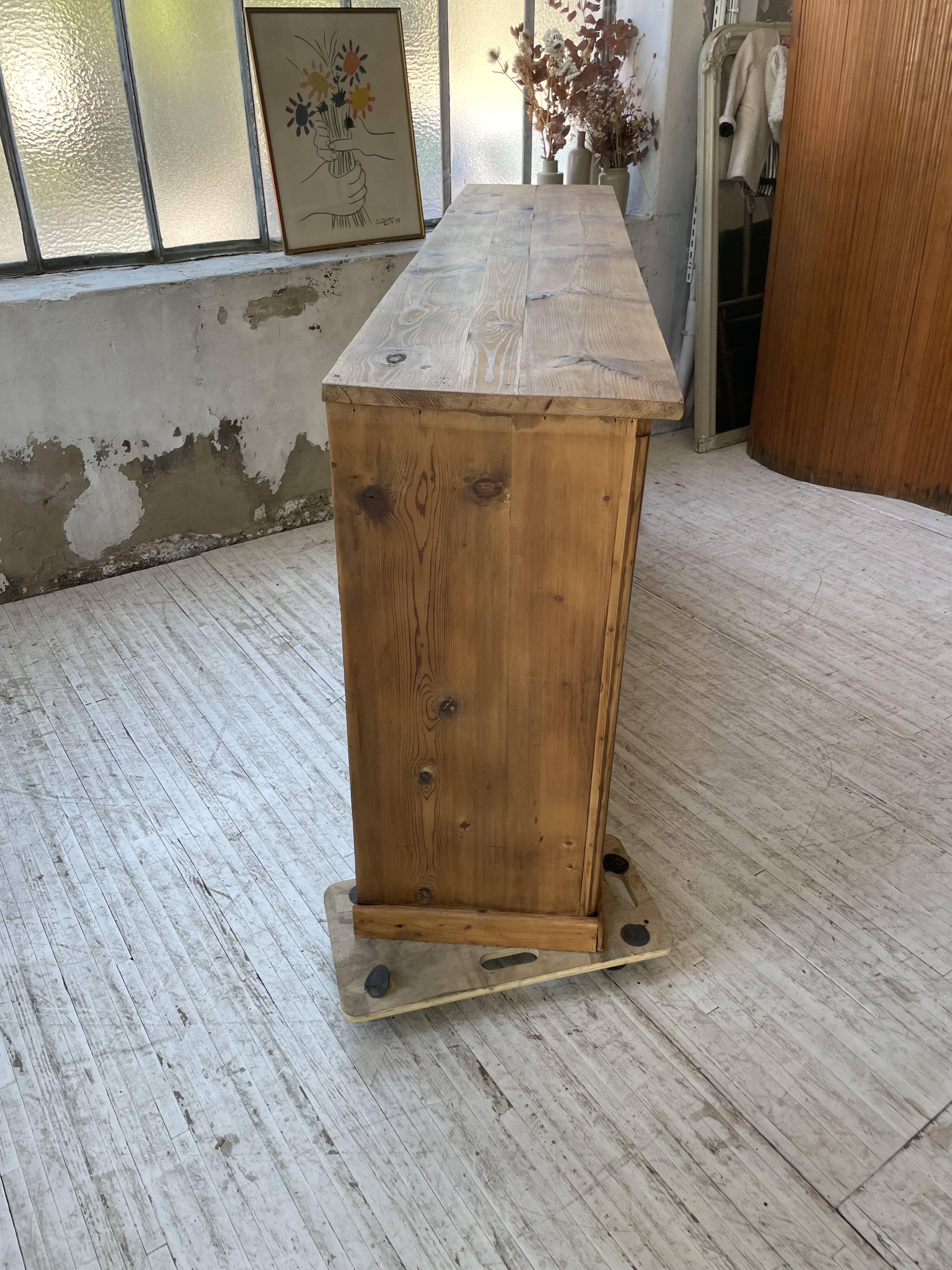 2m pine craft furniture sideboard