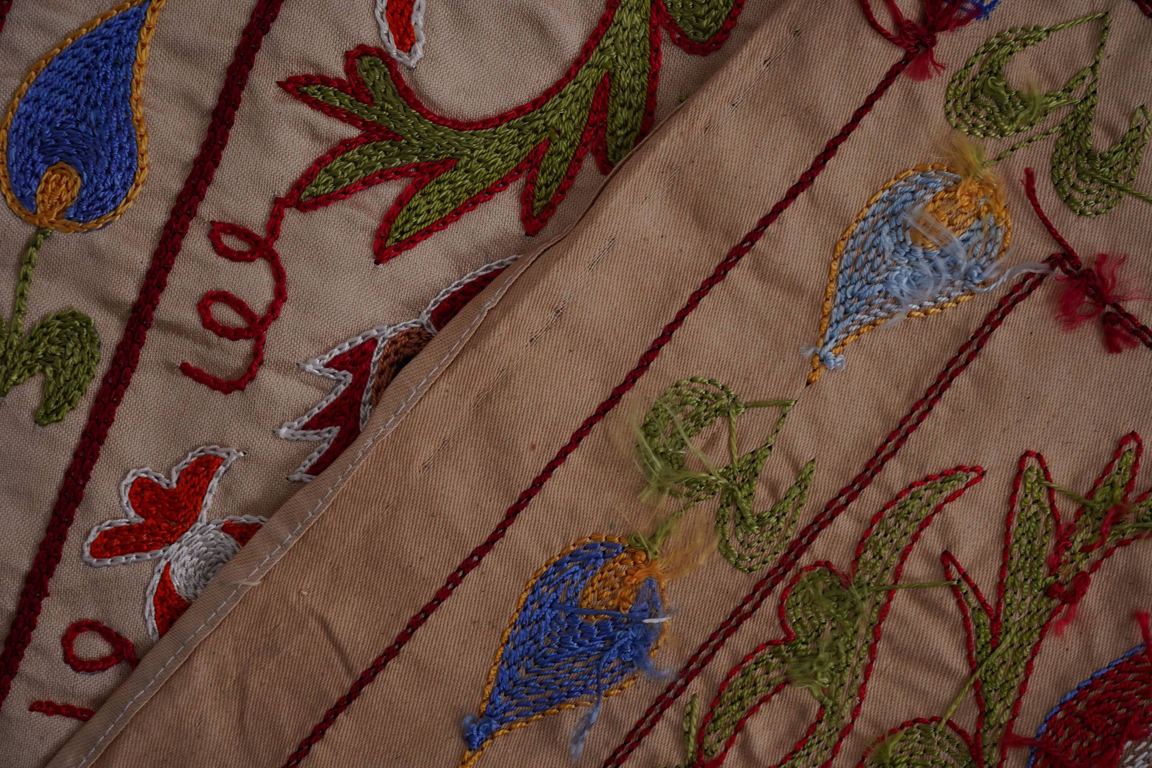 Hand-knotted rug, vintage Turkish rug 52x191 cm