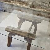 Table basse en verre Art Déco