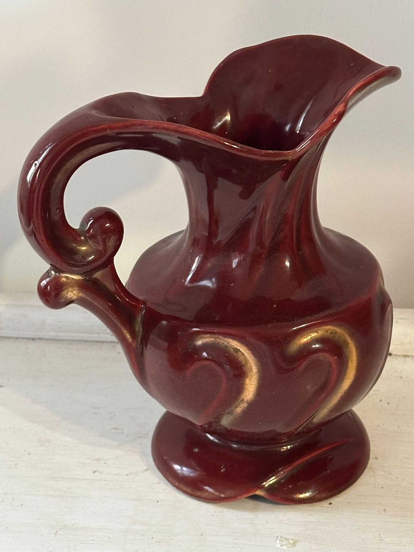 Pichet Mid-Century ceramic no 14/20 Germany - Ruby red enhanced O