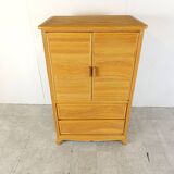 Vintage pencil reed cabinet, 1970s