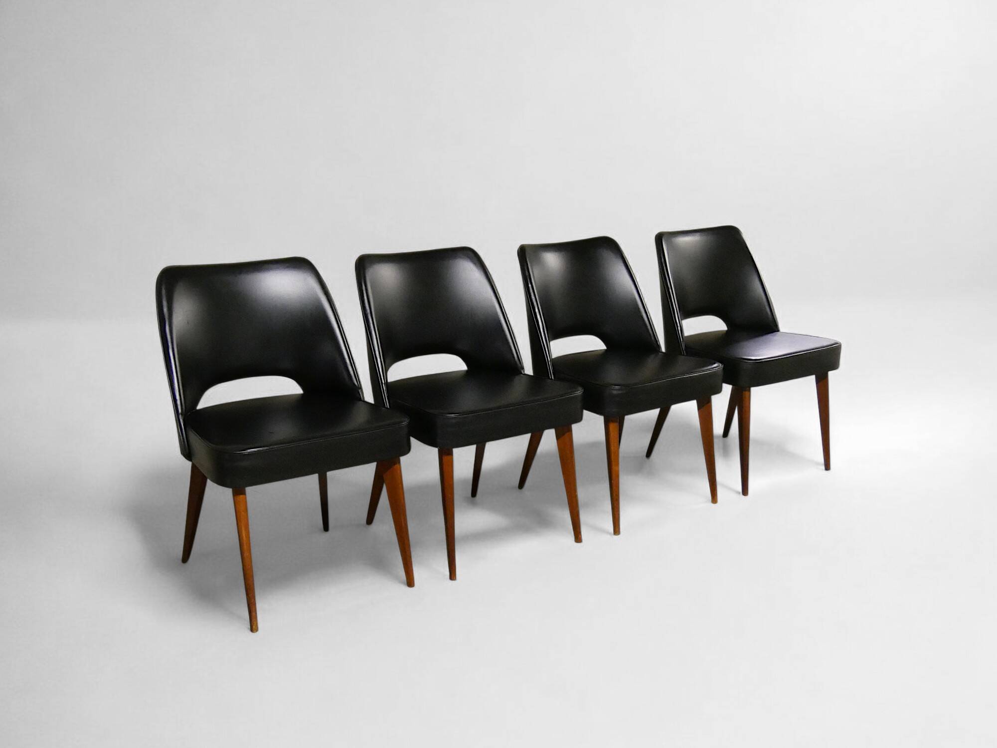 Série 4 chaises scandinave - vintage 1960 1970