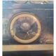 Antique bronze clock signed fireplace