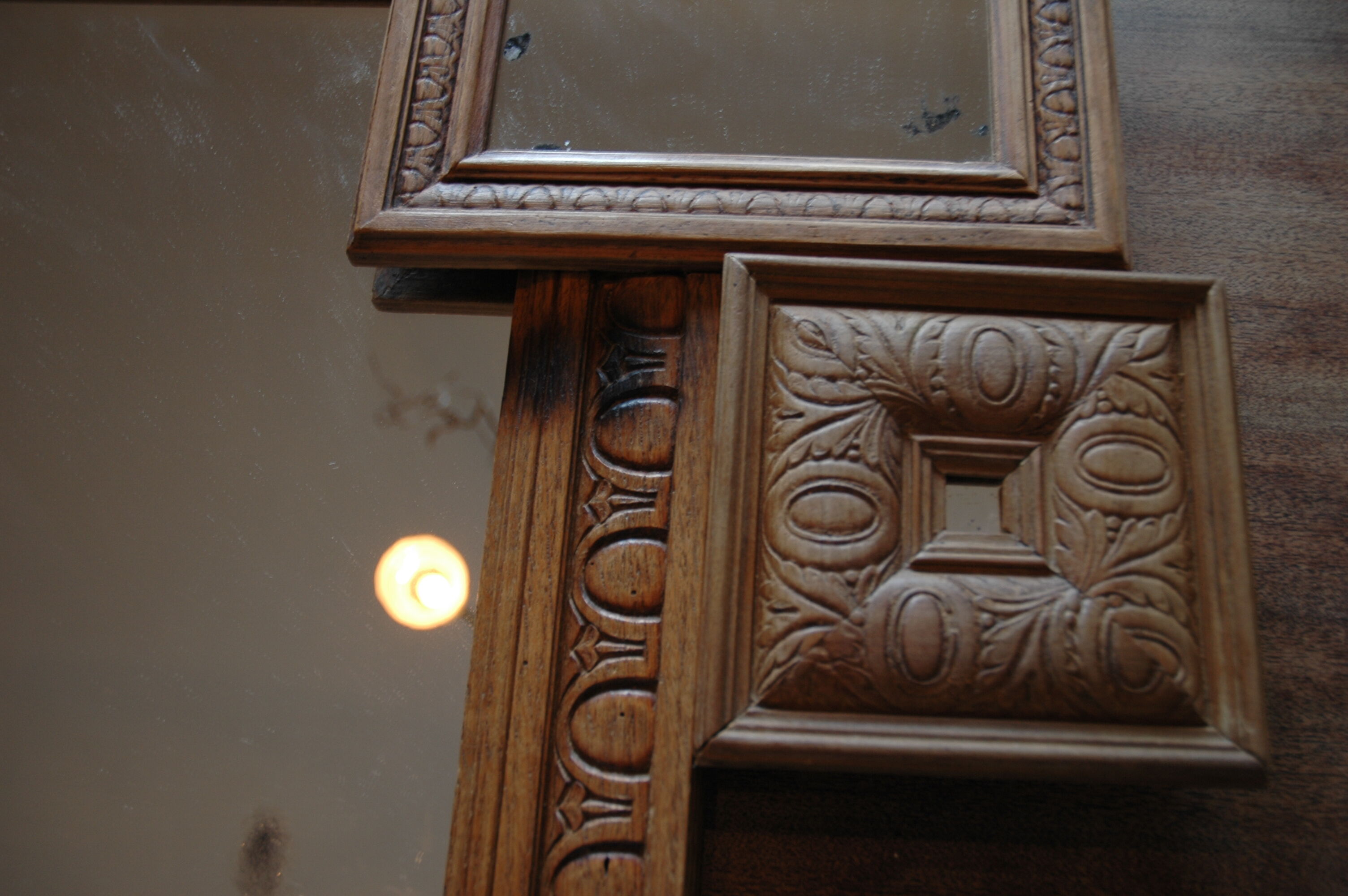 Mirror wood 40 - 66x81cm