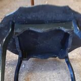 small black pedestal table