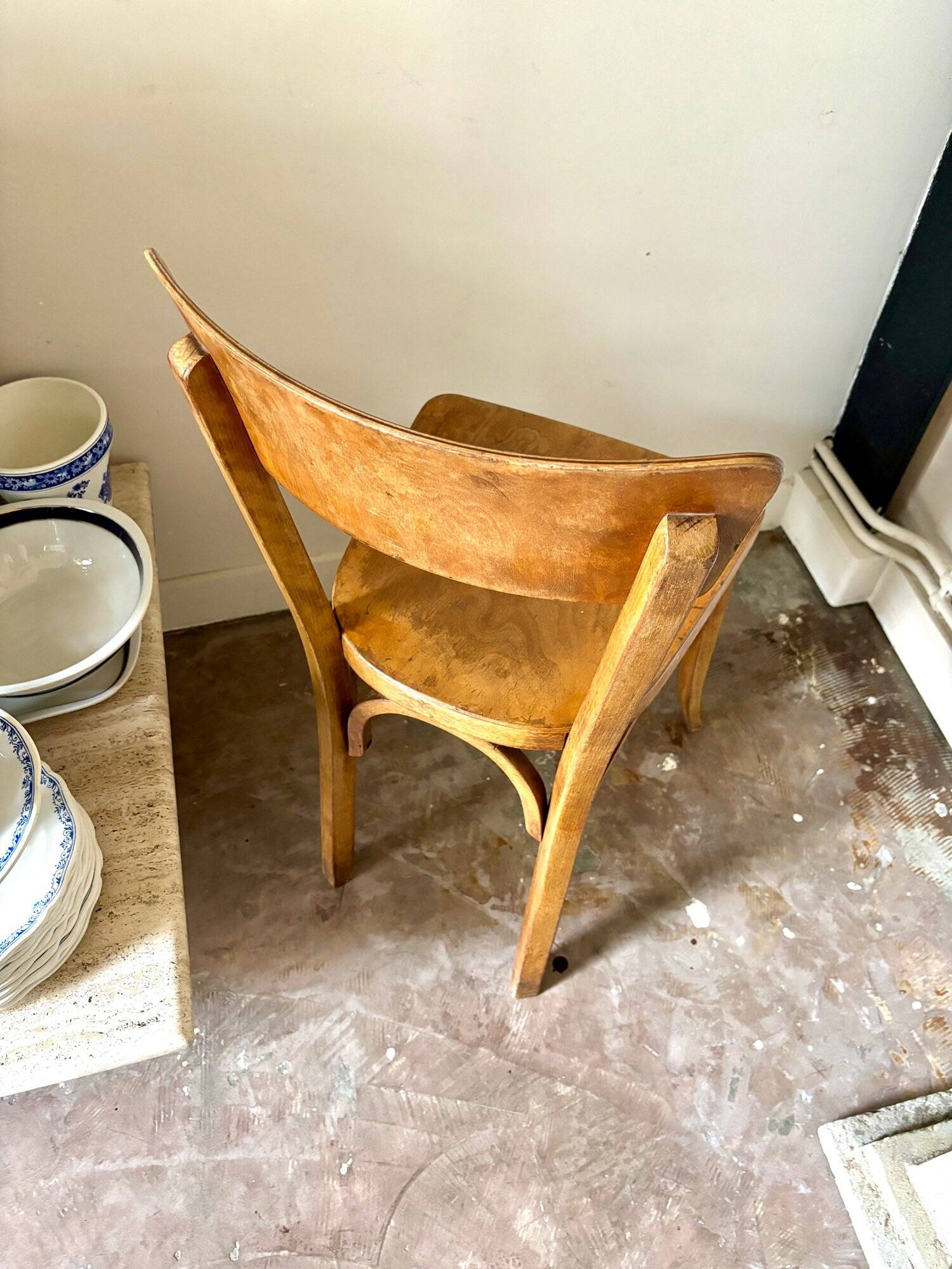 Baumann bistro chair in light beech