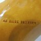 A vintage yellow ceramic aperitif server from Vallauris, 1970s, for black olives.