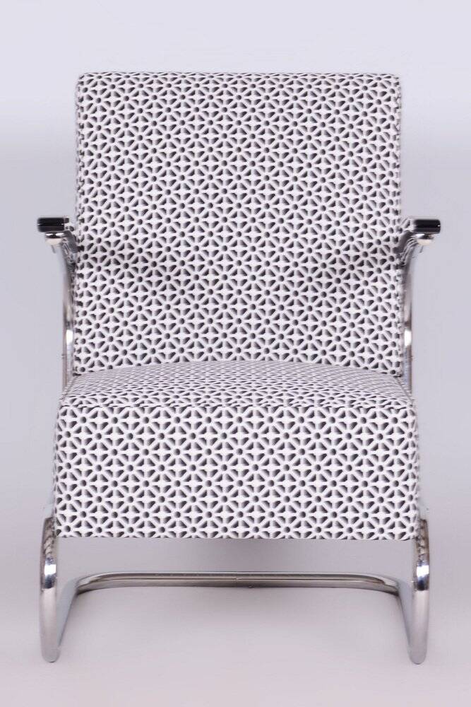 Bauhaus Armchair in Chrome attributed to W. Gispen for Mücke-Melder, Czech, 1930s