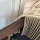 Fauteuil crapaud velours vintage