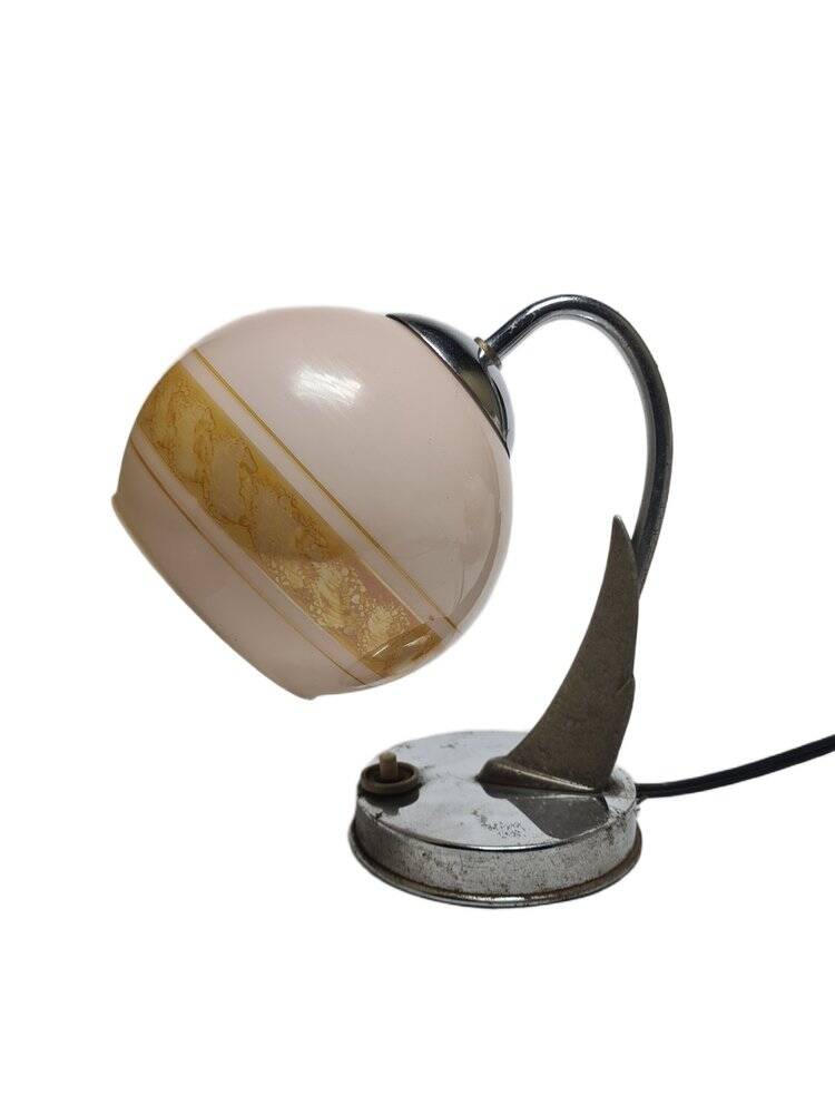 Art Deco bedside lamp, former Czechoslovakia, 1950s