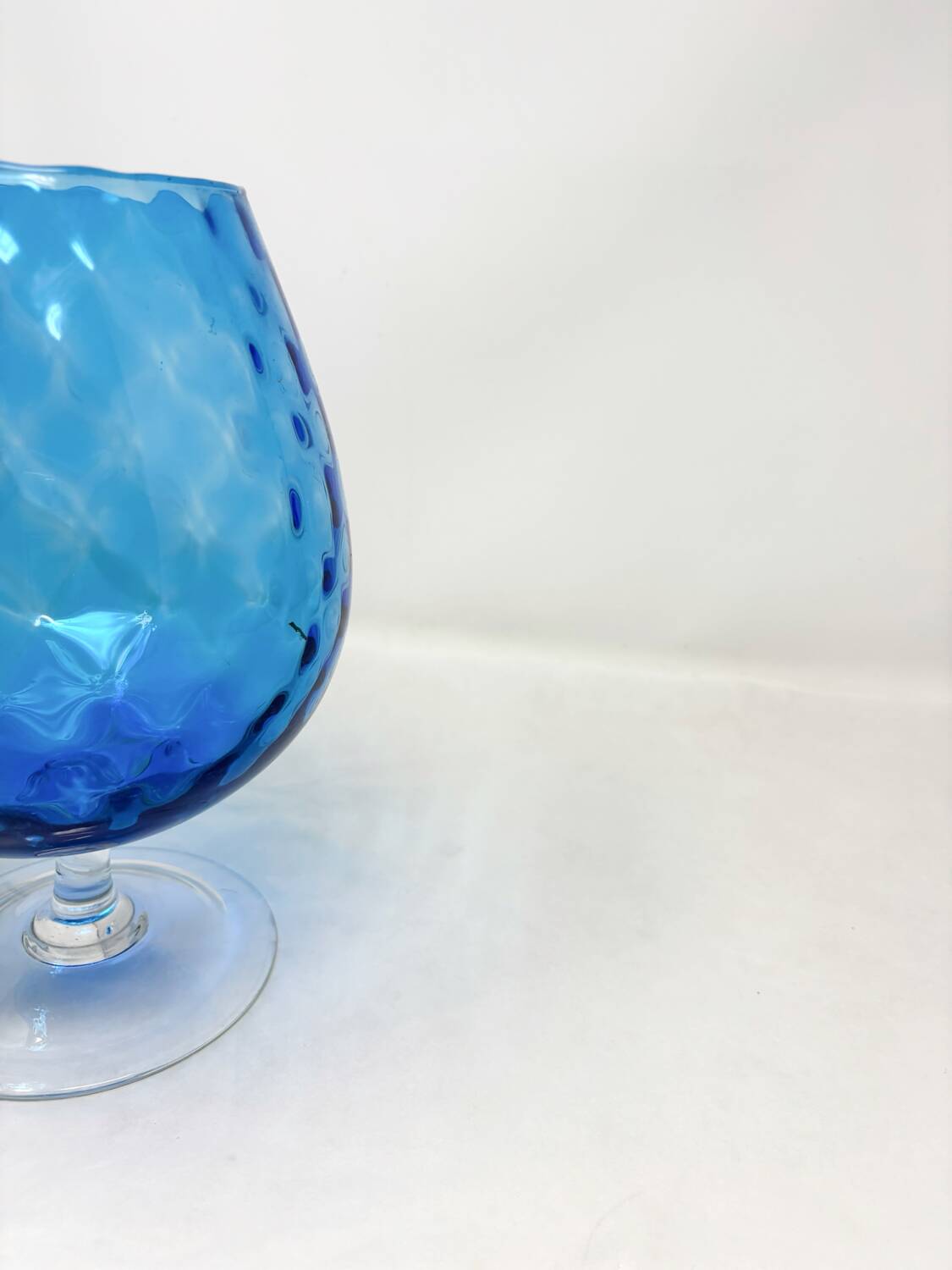Empoli blue glass vase