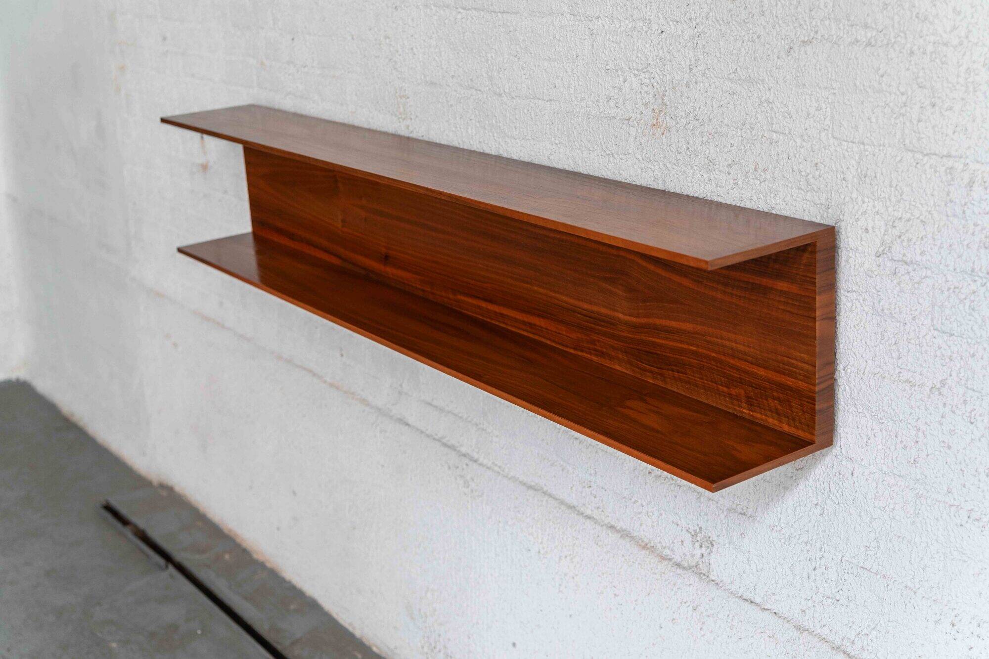 Floating wall shelf by Walter Wirz