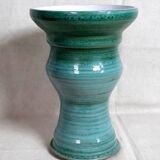 Turquoise ceramic vase Entrevaux