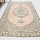 6x10 Classic Beige & Black Vintage Rug, 193x317Cm