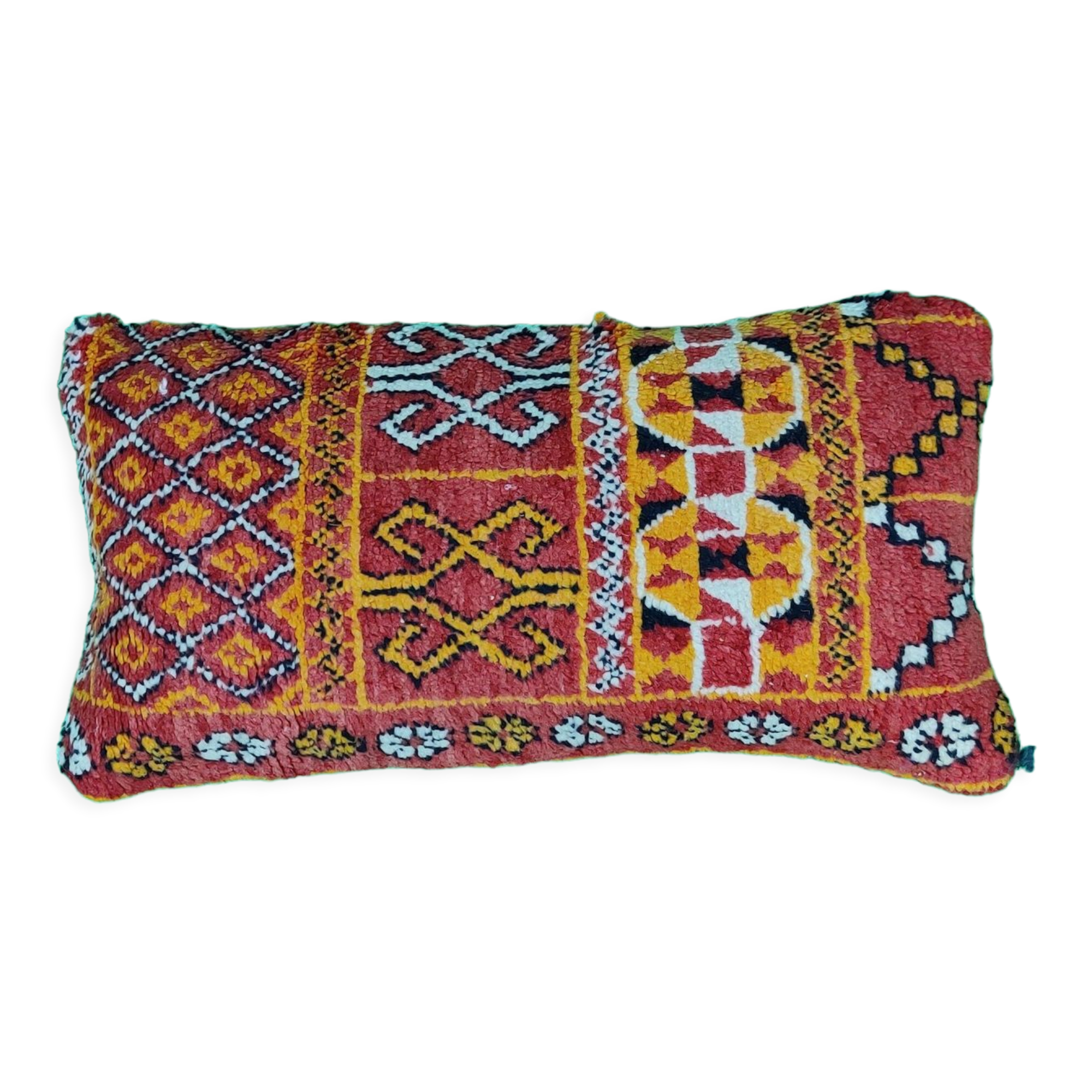Coussin berbère orange rouge 30x55