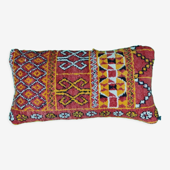 Berber cushion orange red 30x55