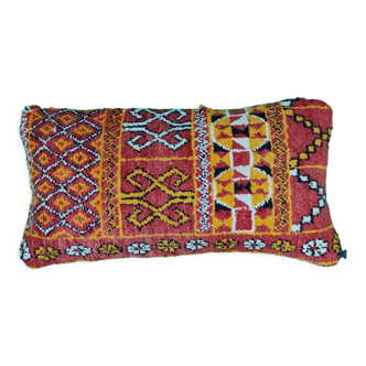 Berber cushion orange red 30x55