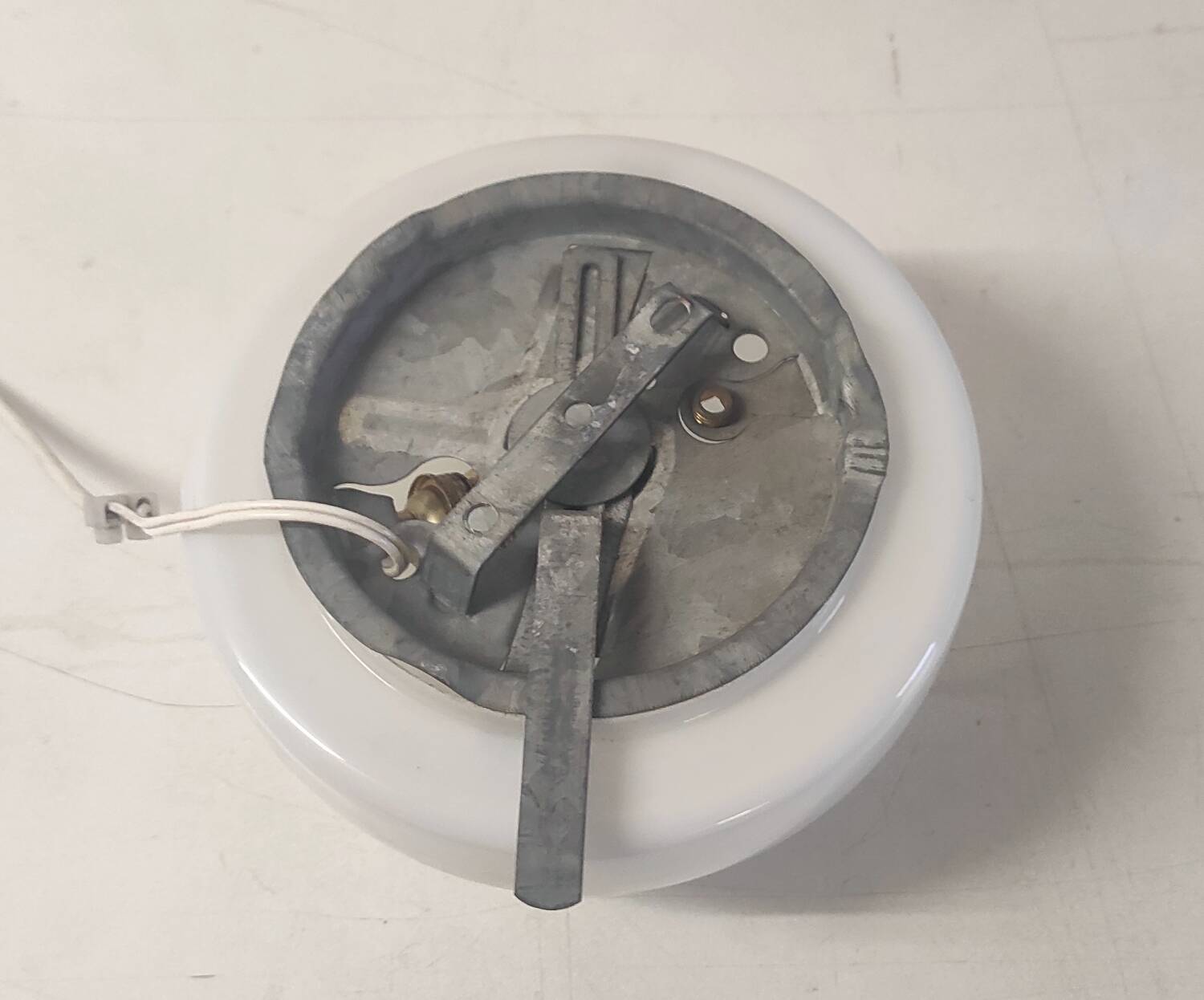 Opaline globe ceiling or wall light 20 cm - 50s/60s