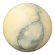 Sphere or ball in gray and vintage beige alabaster